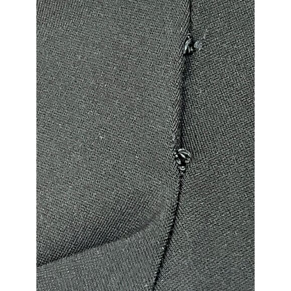 Tory Burch Pants Womens Medium Faux Leather Panels Black Ankle Zip Work Casual - Picture 10 of 13